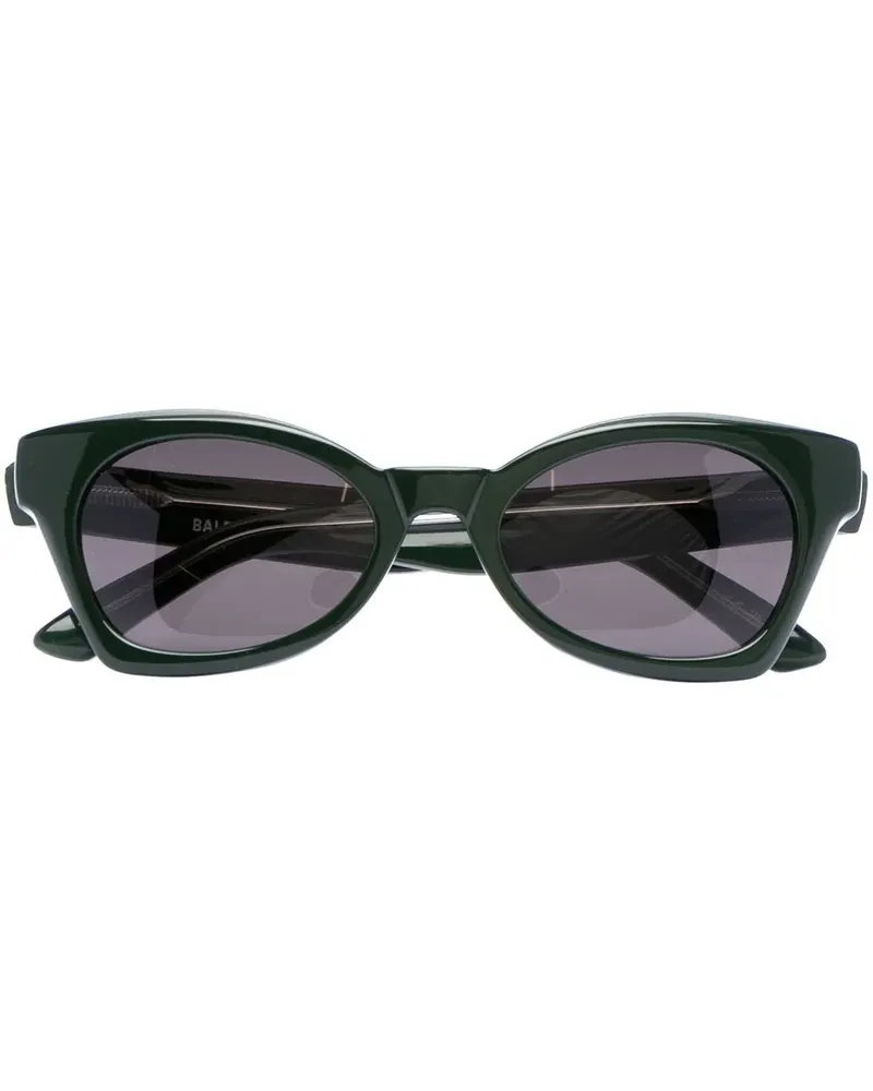 Balenciaga Sonnenbrille mit eckigem Gestell - Grün Grün