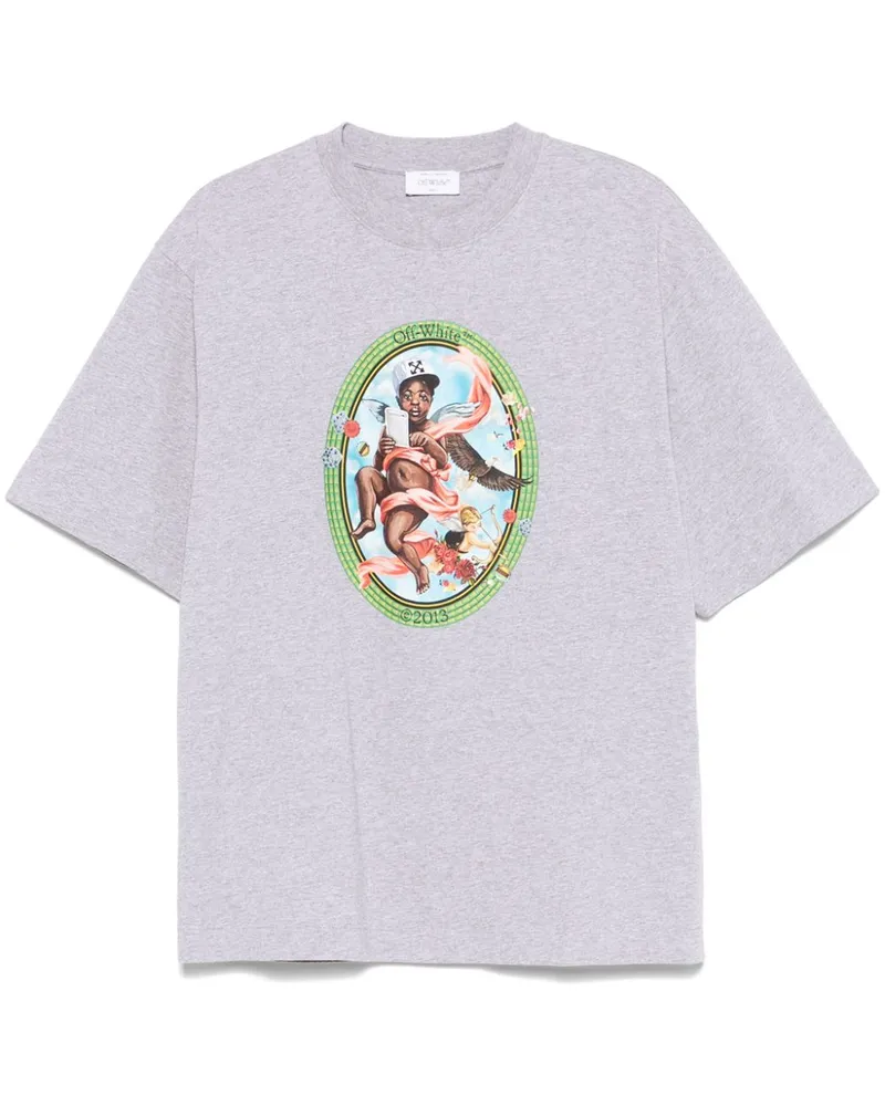 OFF-WHITE Fresco Oval T-Shirt - Grau Grau