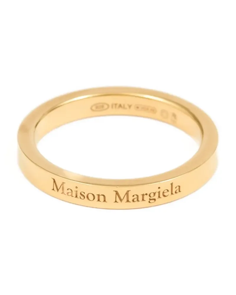 Maison Margiela Referenzring mit Logo - Gold Gold