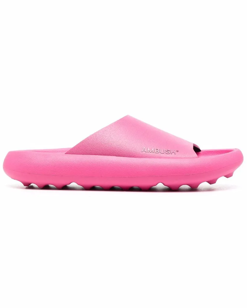 AMBUSH Pantoletten mit Logo-Print - Rosa Rosa