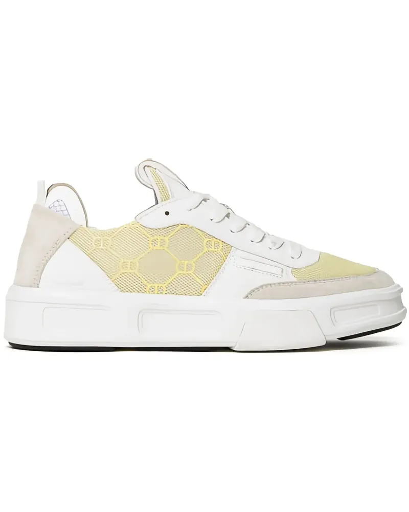 Twin-Set Fessura Sneakers mit Monogramm-Einsatz - Weiß Weiß