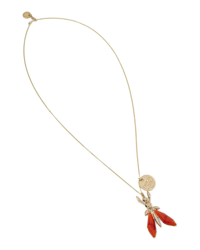 Patrizia Pepe Halskette mit Fly-Anhänger - Gold Gold