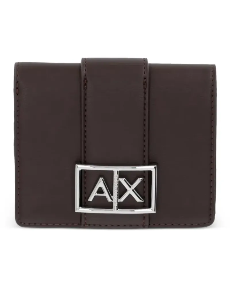 Armani Exchange logo-detail wallet - Braun Braun