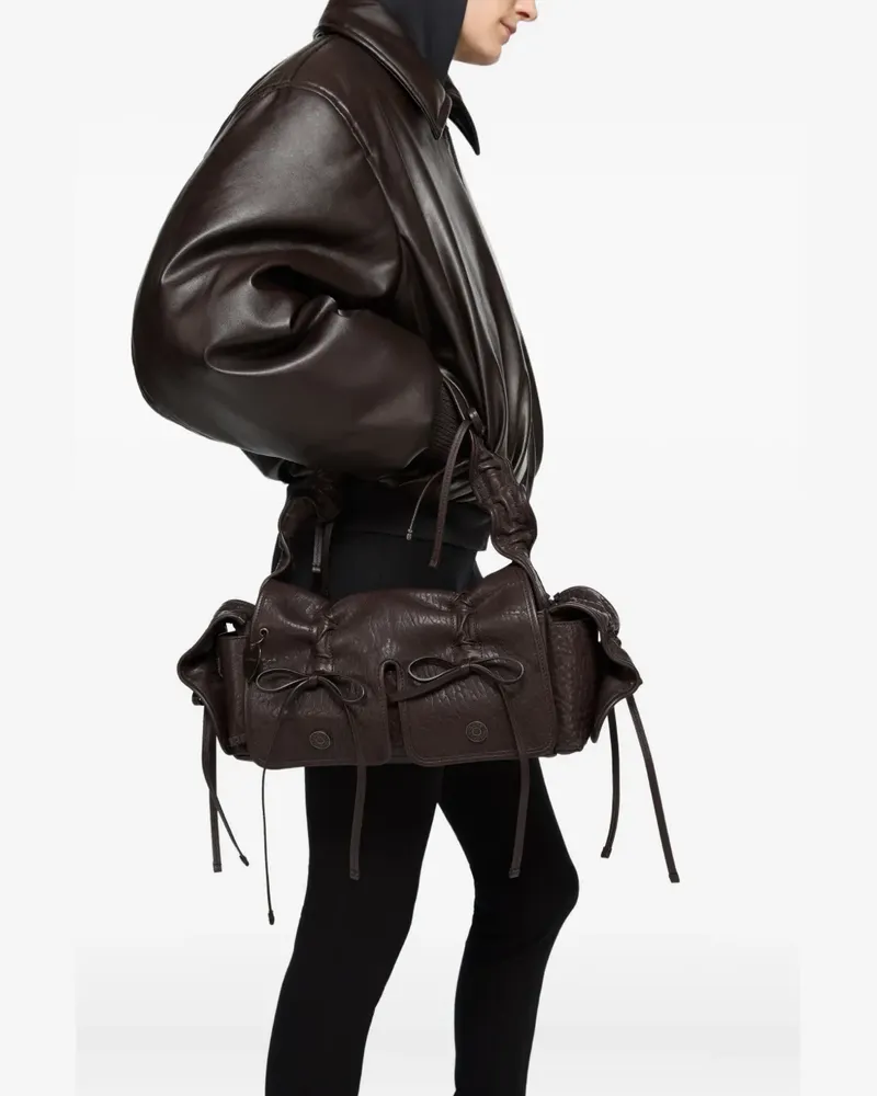 Acne Studios Atroska Schultertasche - Braun Braun