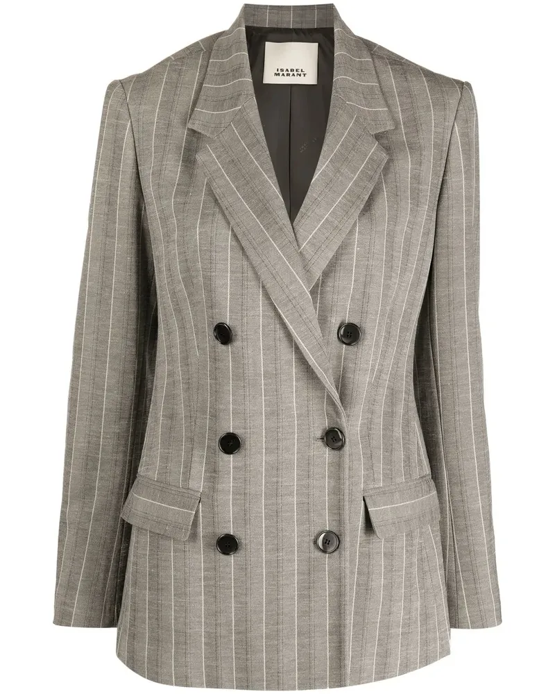 Isabel Marant Doppelreihiger Sheril Blazer - Grau Grau