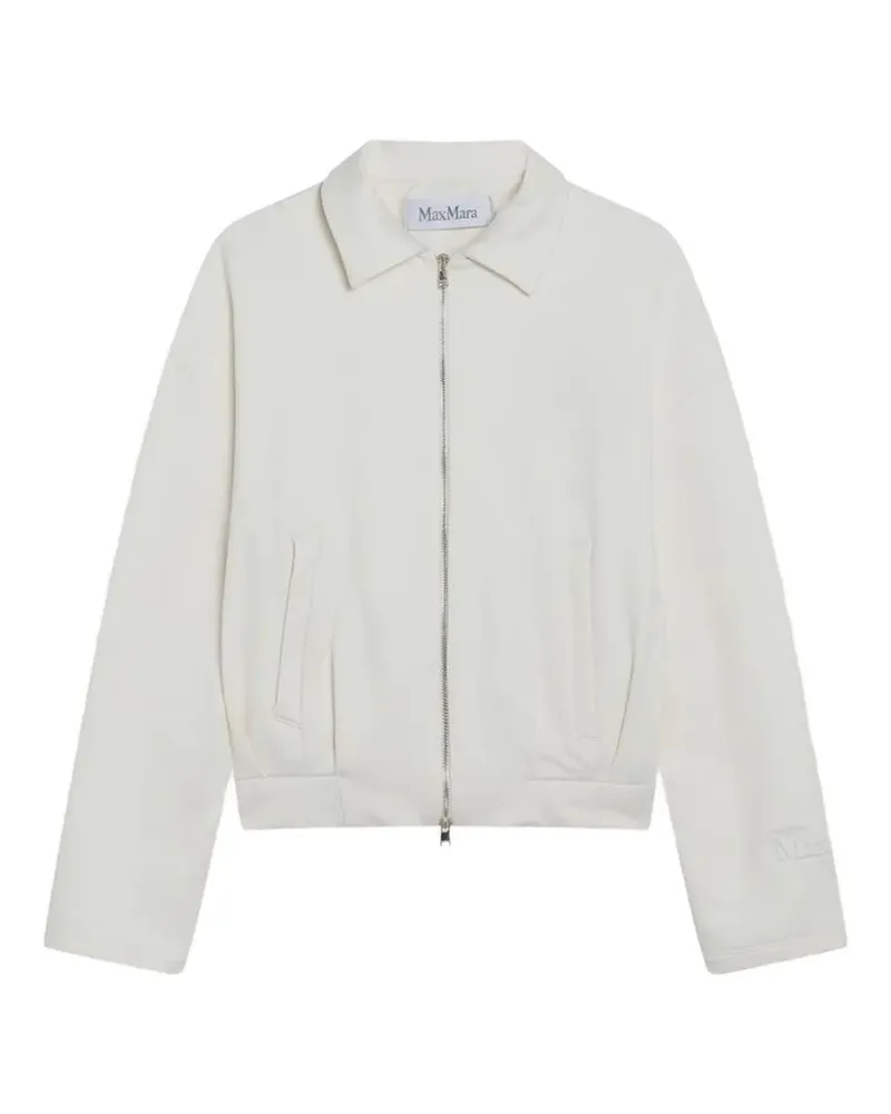 Max Mara zip sweatshirt - Weiß Weiß
