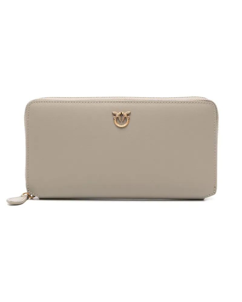 Pinko Love Birds Portemonnaie - Grau Grau