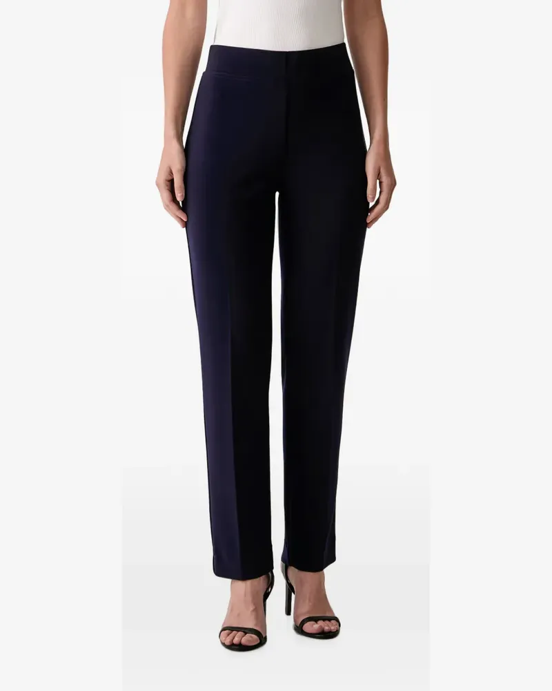 Joseph Ribkoff pressed-crease rear-slit trousers - Blau Blau