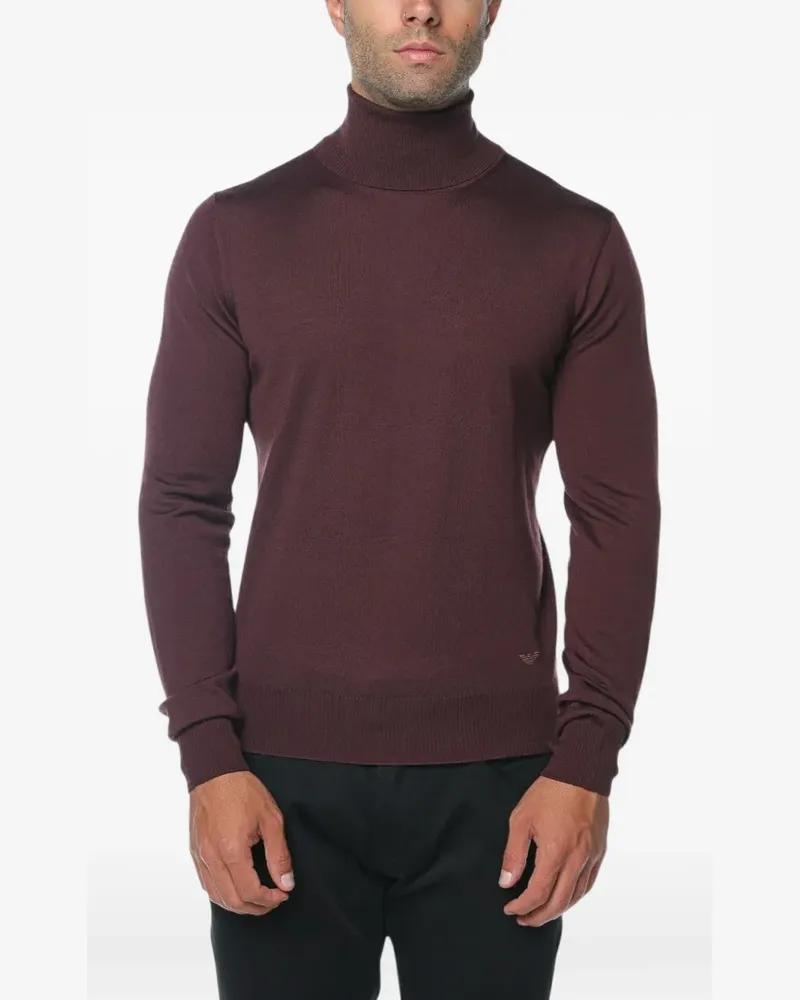 Emporio Armani Klassischer Rollkragenpullover - Braun Braun