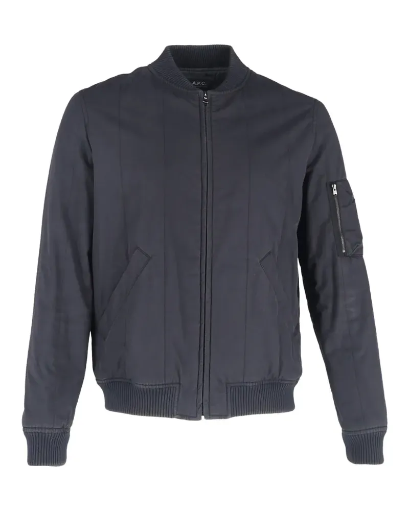A.P.C. Gesteppte Bomberjacke - Blau Blau