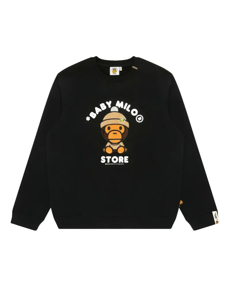 BAPE Sweatshirt mit Stickerei - Schwarz Schwarz