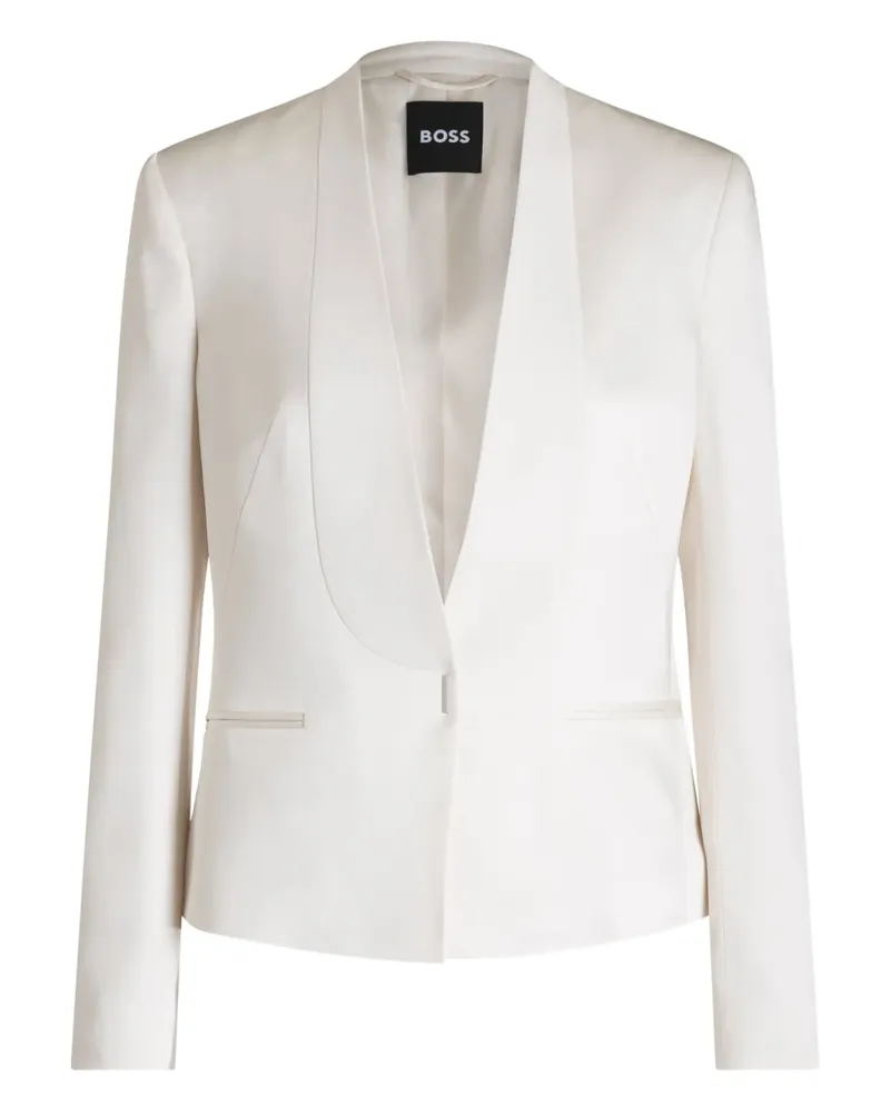 HUGO BOSS Sakko mit eingefassten Taschen - Weiß Weiß