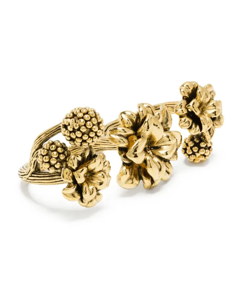 Aurélie Bidermann 18K yellow gold Anthos double ring Gold