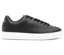 Sneakers mit Greca-Prägung - Schwarz