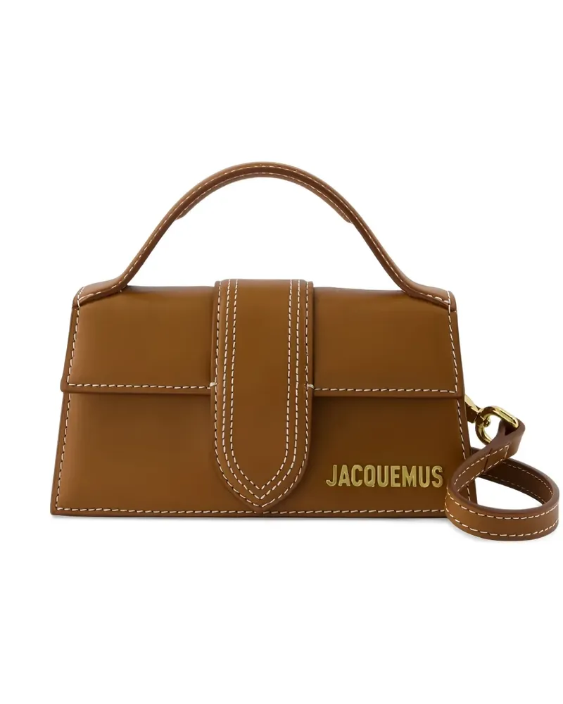Jacquemus The Bambino contrast-stitch shoulder bag - Braun Braun