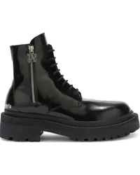 Palm Angels Schnürstiefel mit Logo-Print Schwarz