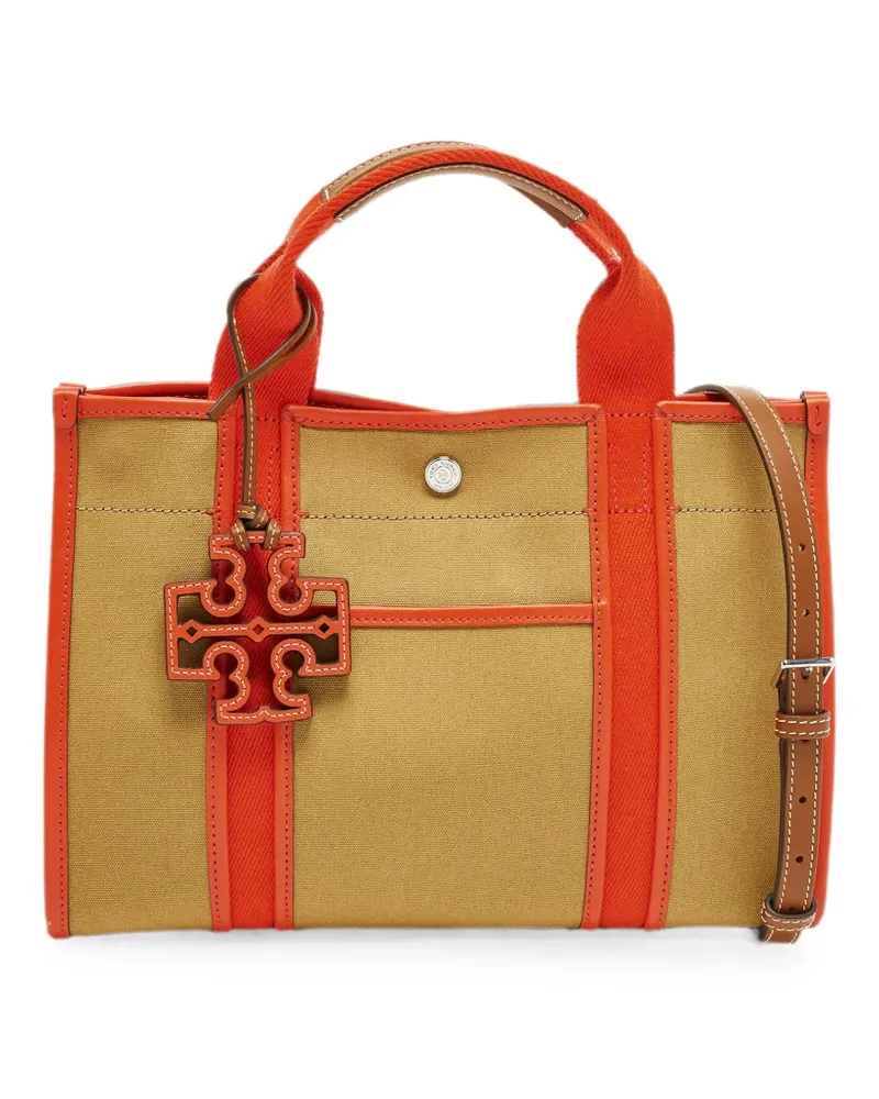 Tory Burch Twill Tory tote bag - Nude Nude