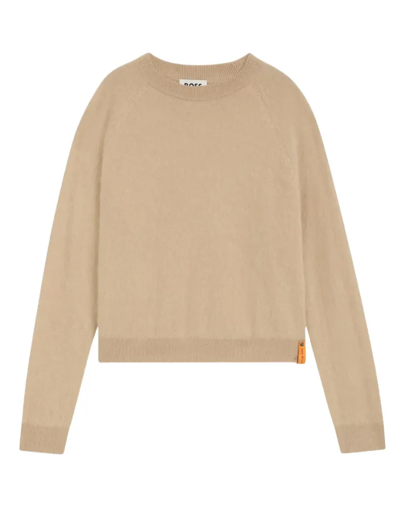 HUGO BOSS Pullover mit rundem Ausschnitt - Nude Nude