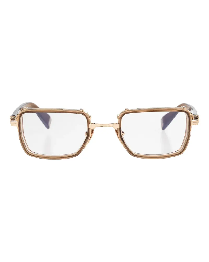 Balmain rectangle sunglasses - Braun Braun
