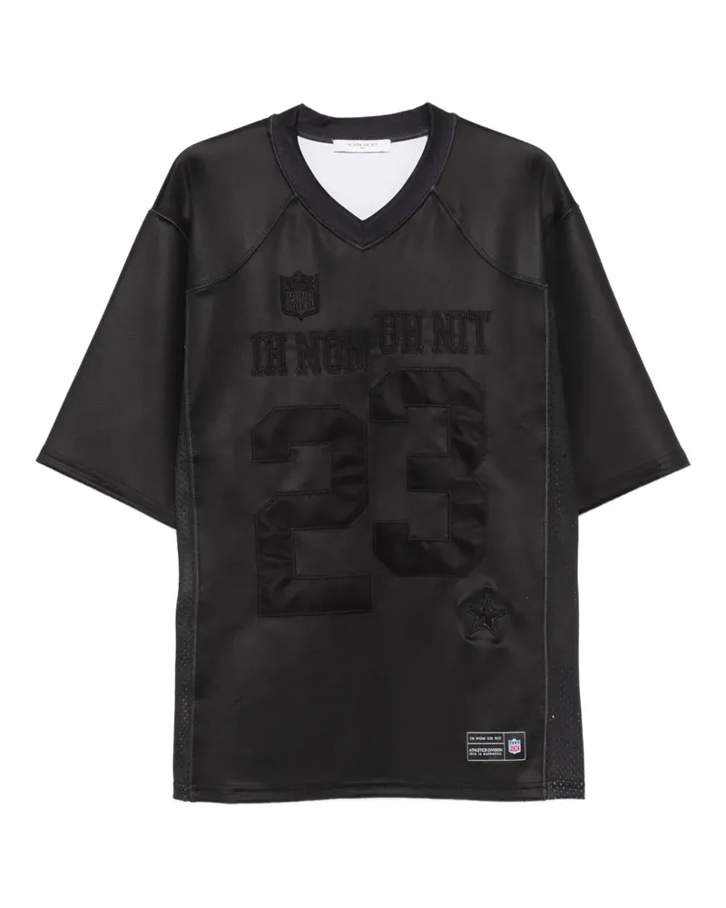 IH NOM UH NIT T-Shirt mit Nummern-Patch - Schwarz Schwarz