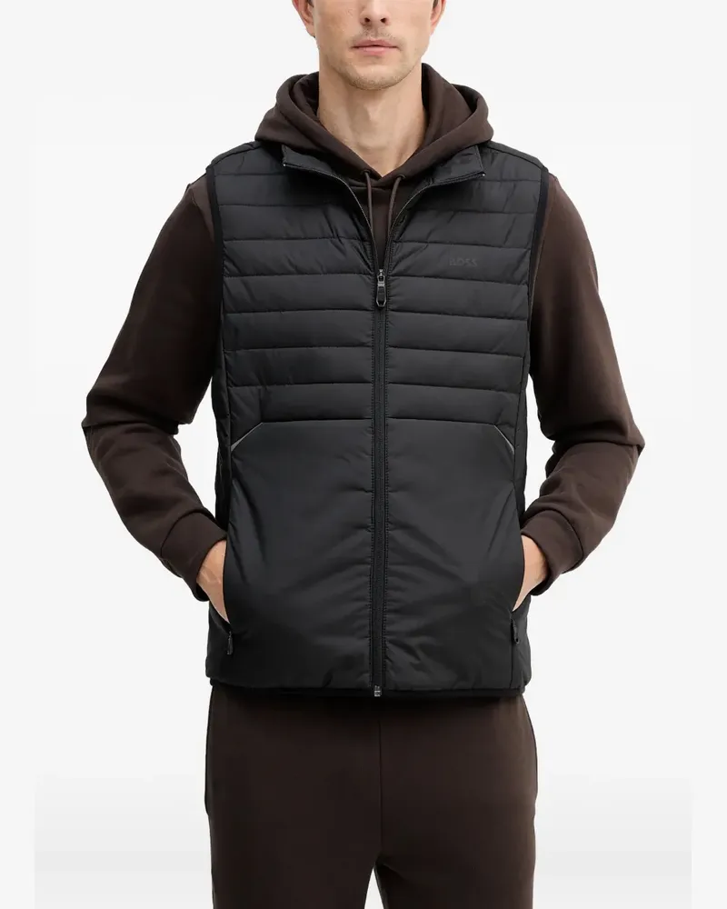 HUGO BOSS Urbanex Weste mit Reißverschluss - Schwarz Schwarz