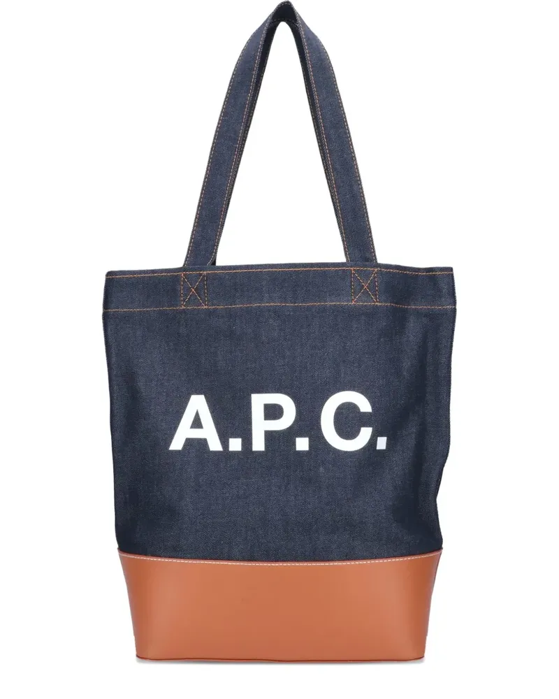 A.P.C. Handtasche aus Denim - Blau Blau