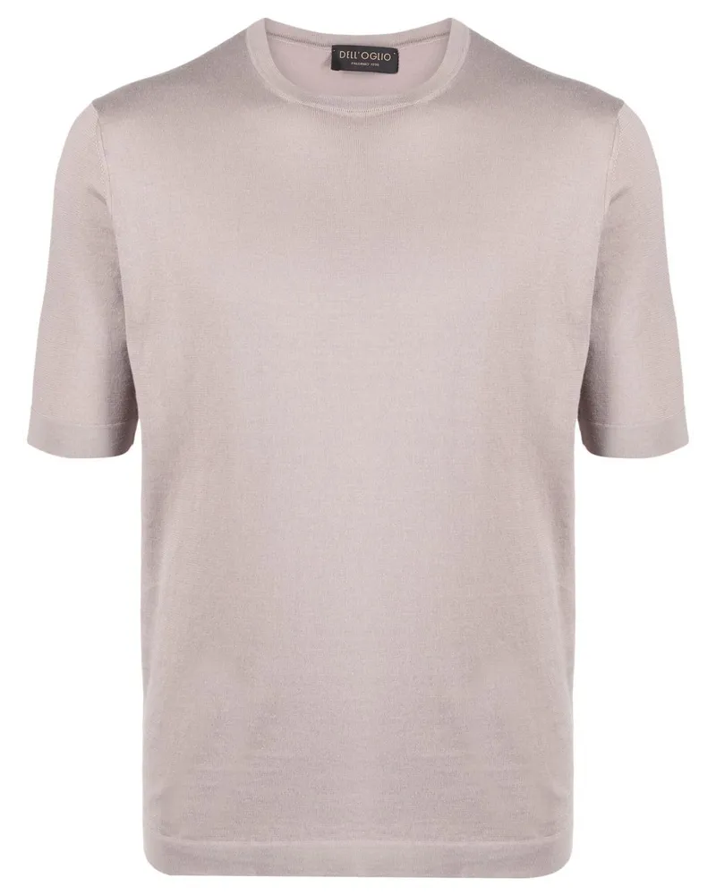 Dell'oglio T-Shirt mit Rundhalsausschnitt - Braun Braun