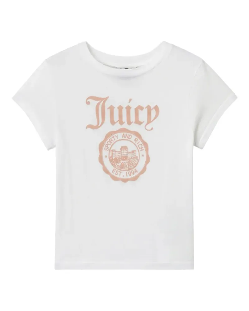 SPORTY & RICH T-Shirt mit Logo-Print - Weiß Weiß