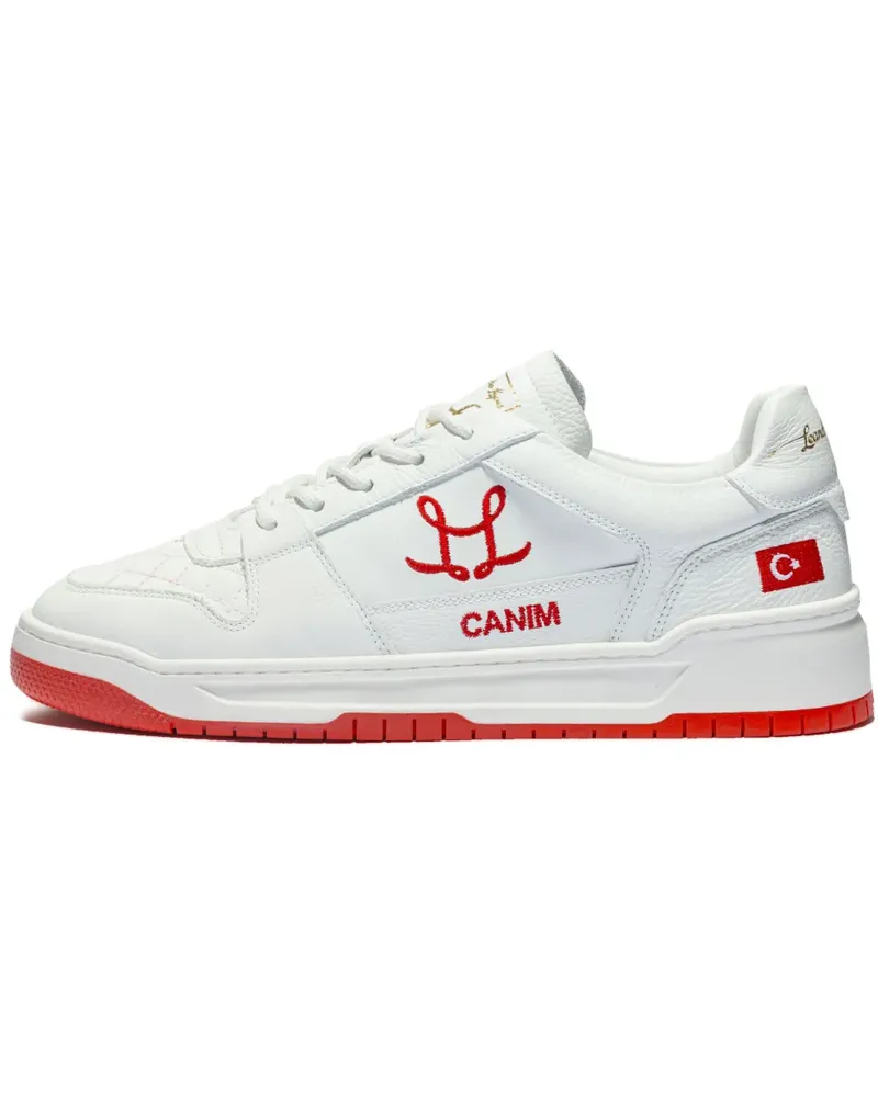 Leandro Lopes Tony Sneakers mit Logo-Stickerei - Weiß Weiß