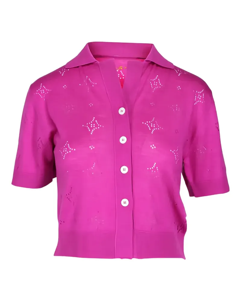 Marni Hemd mit Lochmuster - Rosa Rosa