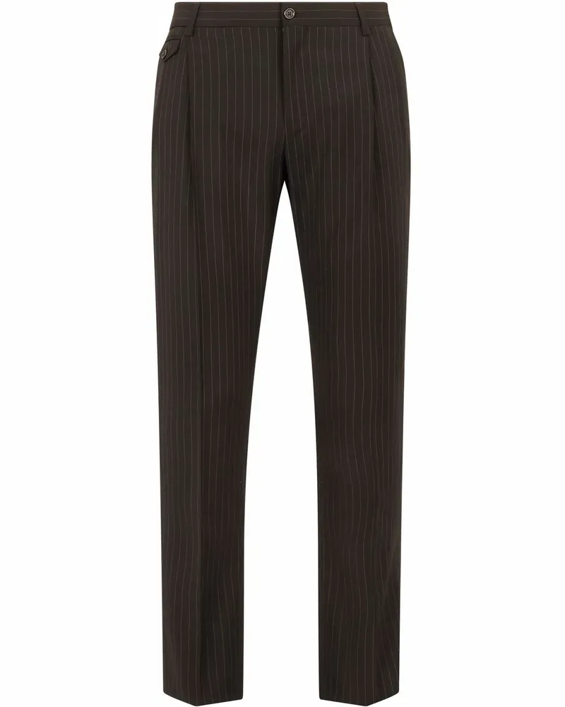 Dolce & Gabbana Hose mit Nadelstreifen - Schwarz Schwarz