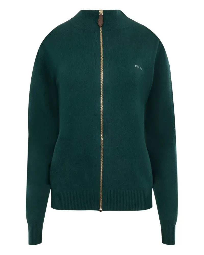 Miu Miu cashmere zip-up cardigan - Grün Grün