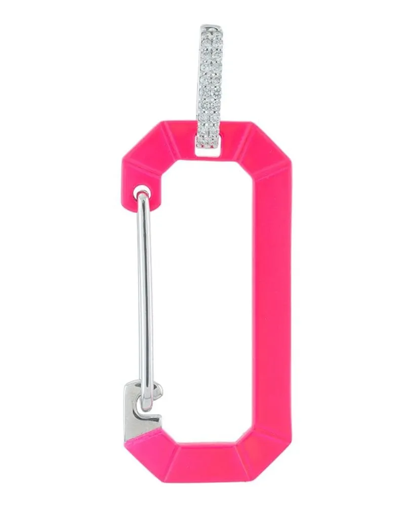 EÉRA 18kt Chiara Weißgoldohrring - Rosa Rosa