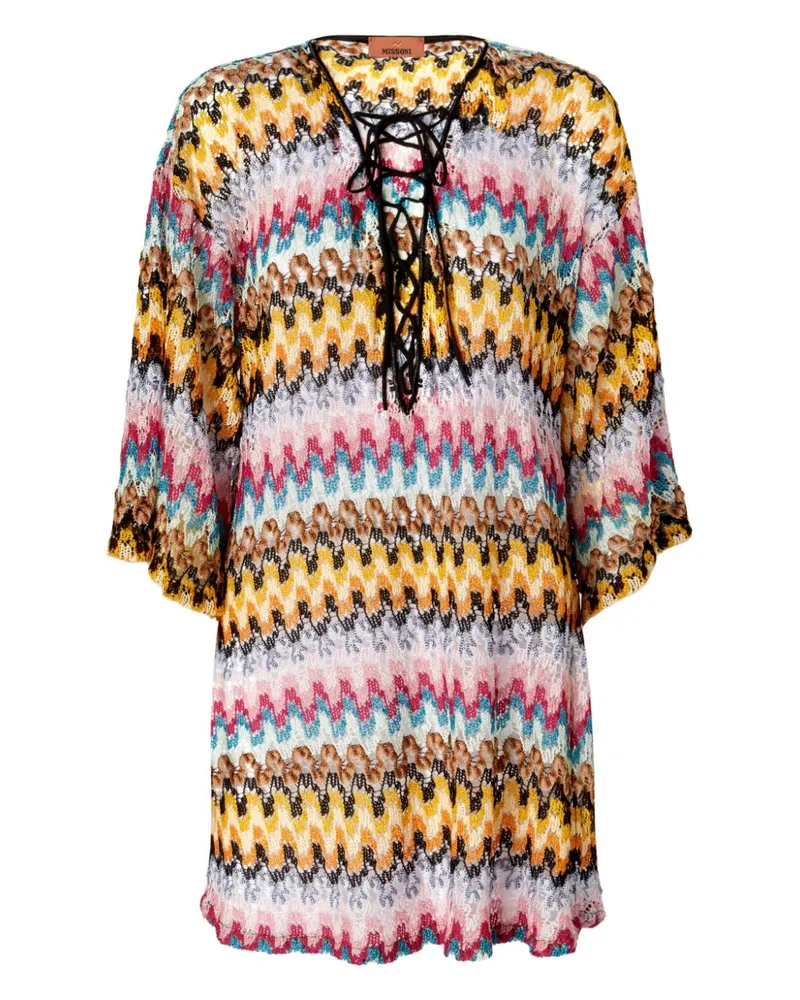 Missoni Kaftan mit Zickzackmuster - Gelb Gelb