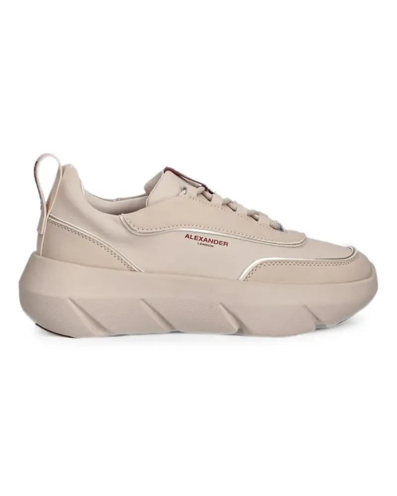 Alexander Smith Eclipse logo-print chunky-sole sneakers - Nude Nude