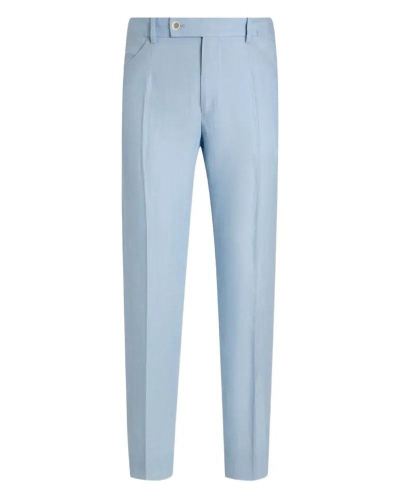 Dolce & Gabbana Hose aus Leinen - Blau Blau