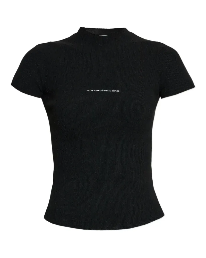 Alexander Wang Kurzärmeliges Oberteil - Schwarz Schwarz