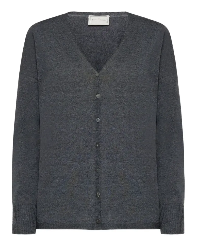 Pierre-Louis Mascia Tricot Cardigan mit Landschafts-Print - Grau Grau