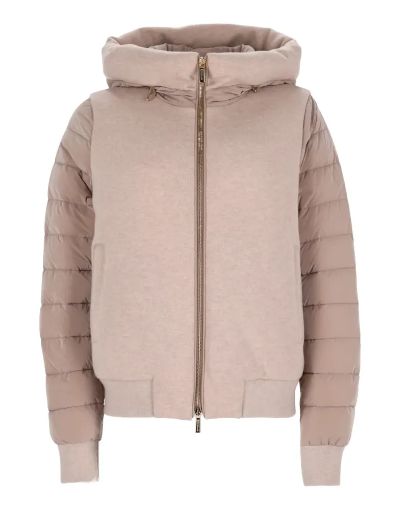 MOORER hooded padded jacket - Rosa Rosa