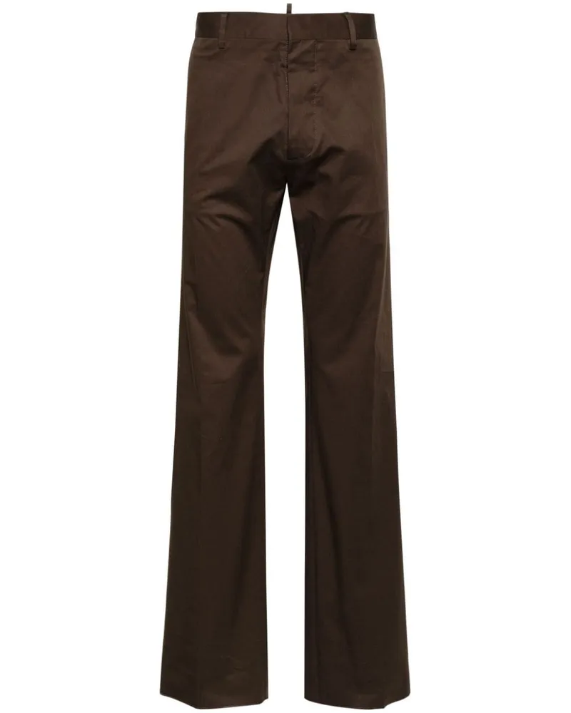 Dsquared2 Halbhohe Twill-Chino Braun