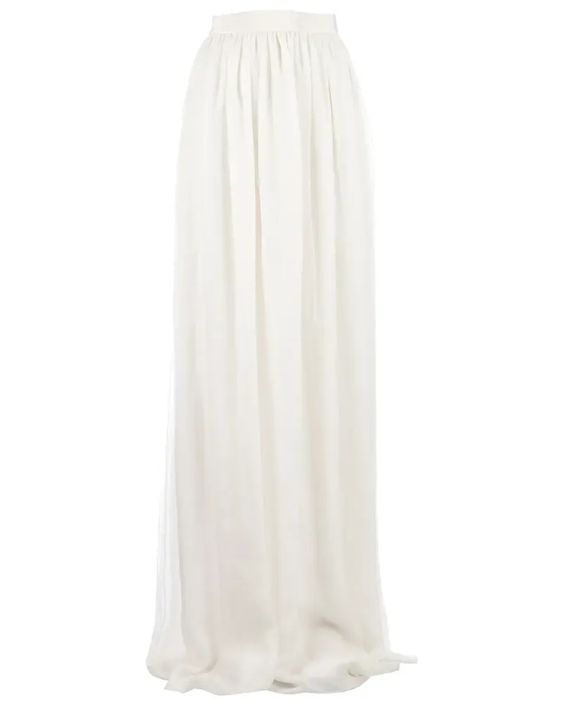Giambattista Valli curtained maxi skirt - IVORY Ivory