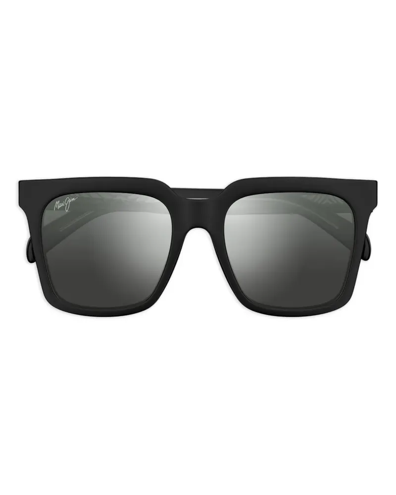 Maui Jim Rooftops Sonnenbrille mit eckigem Gestell - Schwarz Schwarz