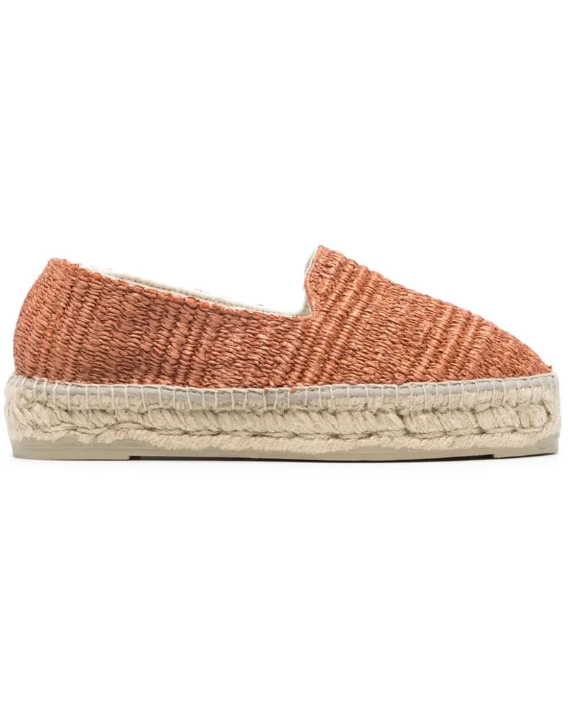 Manebí Yucatan Espadrilles aus Bast - Orange Orange