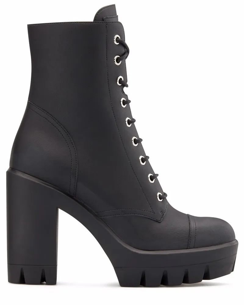 Giuseppe Zanotti Camille Schnürstiefel - Schwarz Schwarz