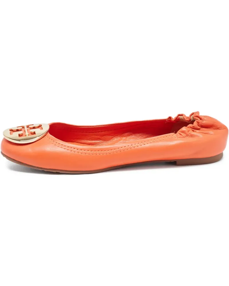 Tory Burch Ballerinas mit Logo-Applikation - Orange Orange