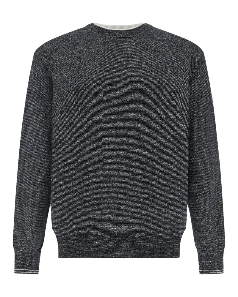 Paul & Shark fil-à-fil double-collar sweater - Blau Blau