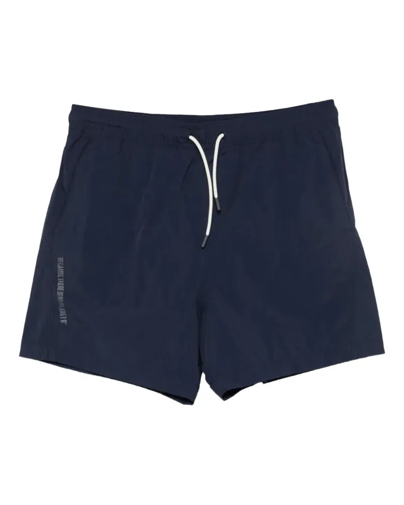 ECOALF logo-patch drawstring swim shorts - Blau Blau