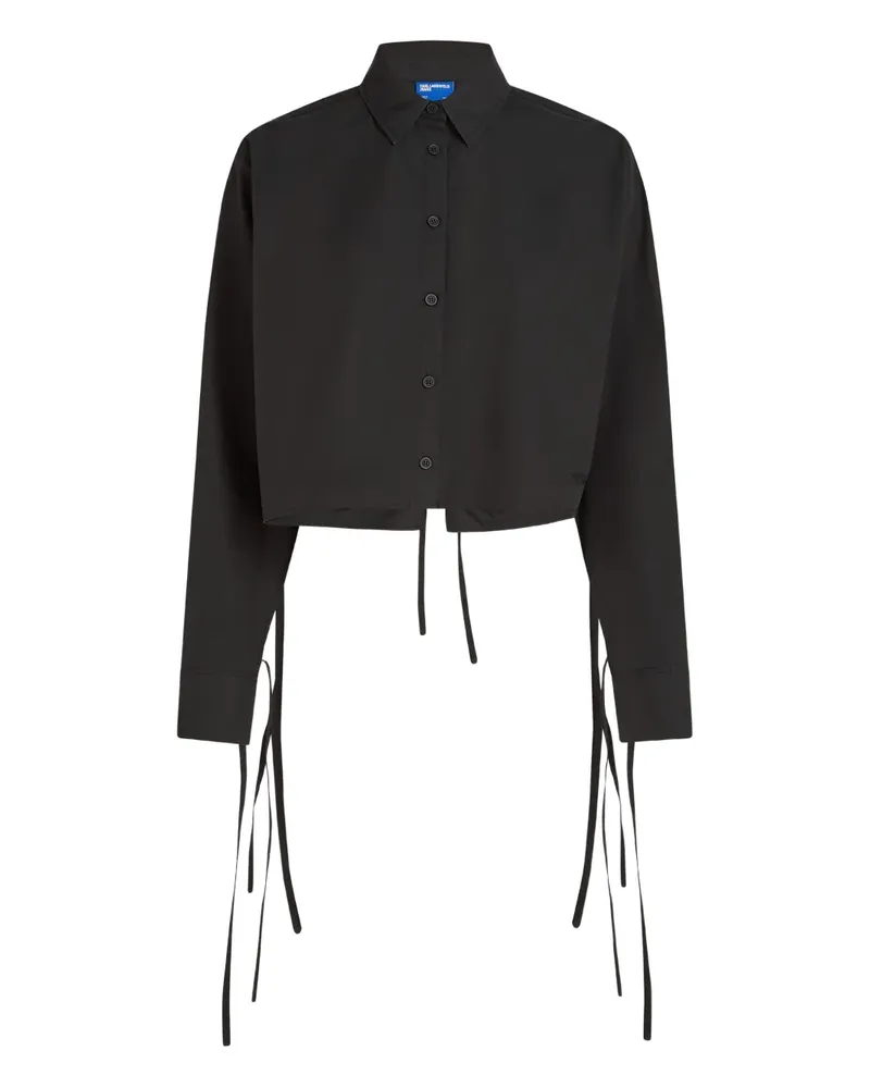 Karl Lagerfeld Klassisches Hemd - Schwarz Schwarz