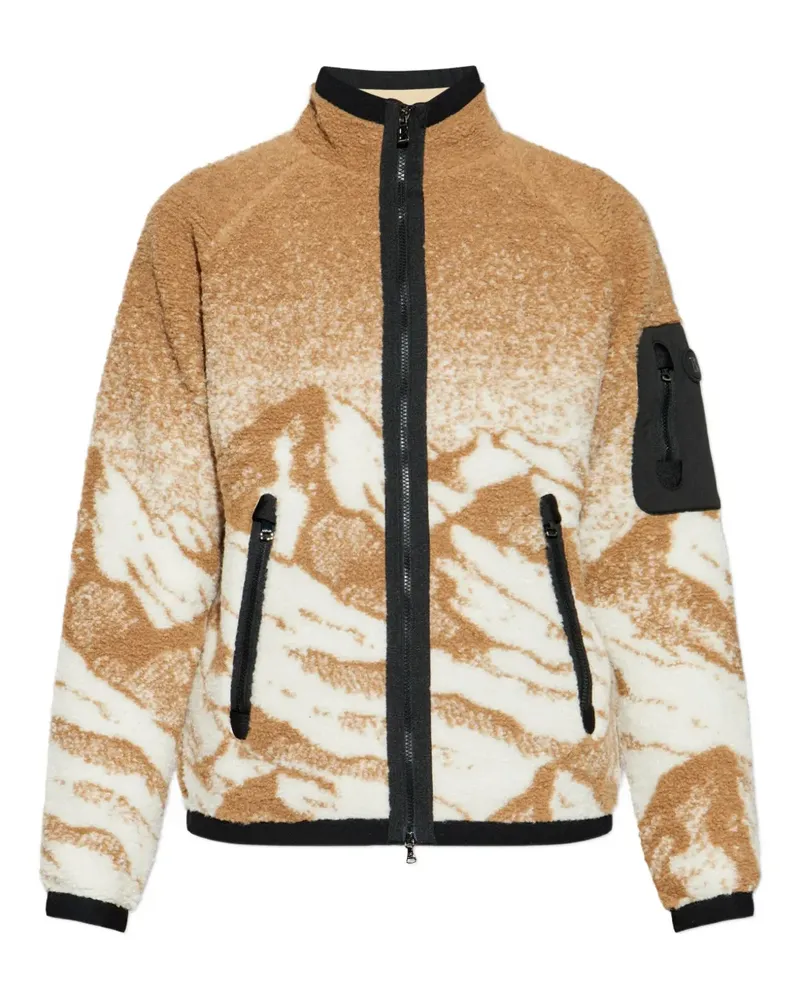 Bogner Gregor zip-up patterned jacket - Braun Braun