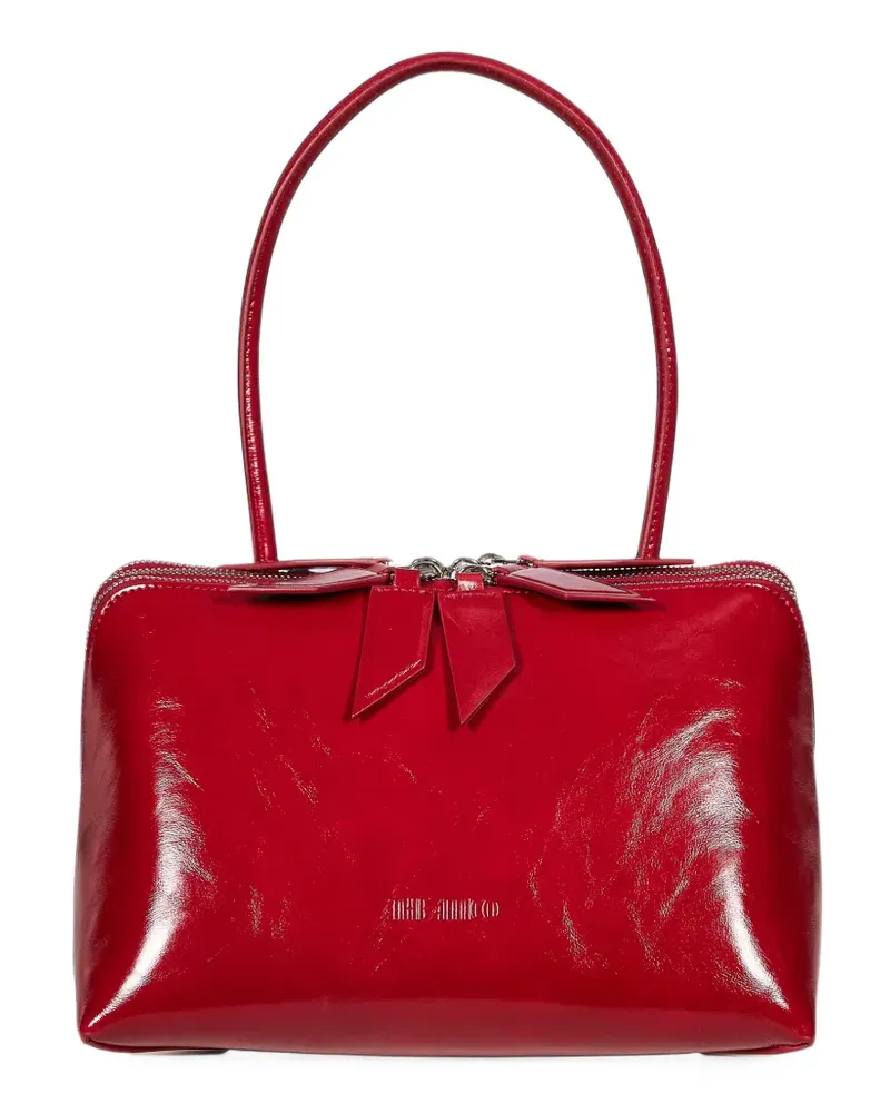 ATTICO L'Altra di Milano Tote Bag aus Lackleder mit Craquelé-Effekt - Rot Rot